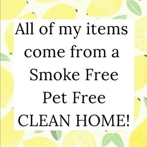 No pets, no smokers in our home
